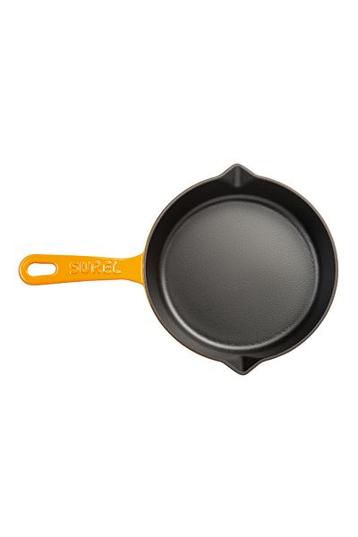 Sürel Orange Round Cast Iron Pan 22 Cm
