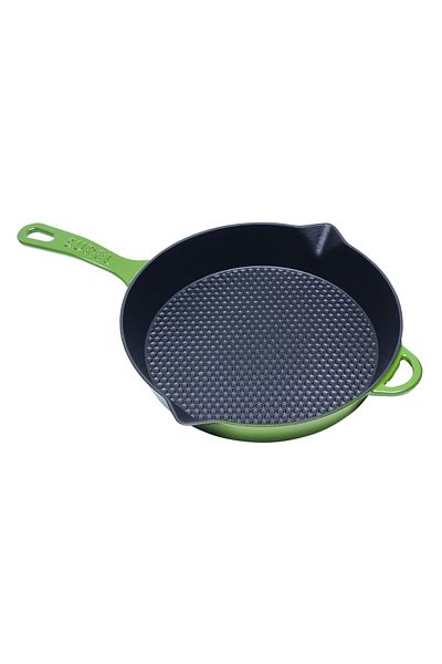 Sürel Green Cast Iron Honeycomb Pan 28 Cm