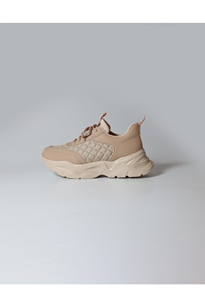 sorella Γυναικείο κομψό ψηλοτάκουνο καπιτονέ πάνινα παπούτσια - Sofia