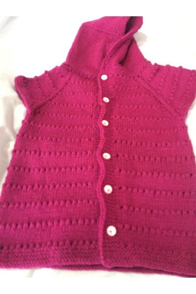 Papatyam Hand Knitted Baby Vest Embroidered Handcrafted