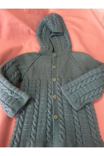 Papatyam Hand Knitted Baby Cardigan Handcrafted