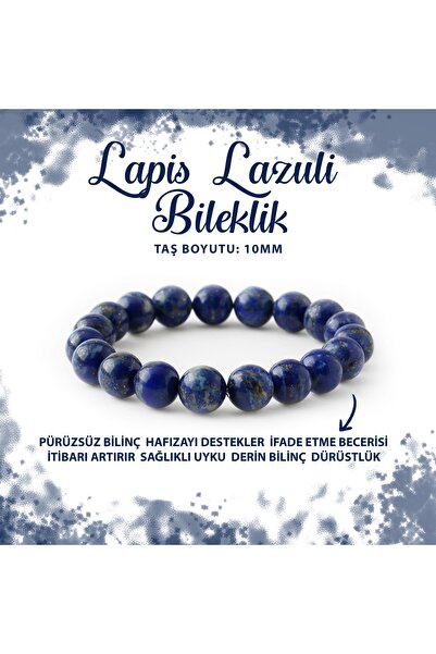 Deniz Doğal Taş سوار من الحجر الطبيعي المعتمد من اللازورد مقاس 10 مم