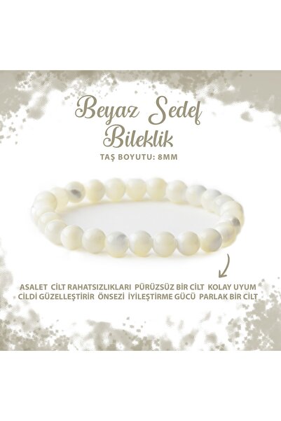Deniz Doğal Taş سوار من الأحجار الكريمة الطبيعية مقاس 8 مم من أم اللؤلؤ المعتمد