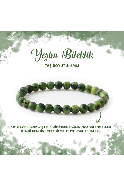 Deniz Doğal Taş سوار من الحجر الطبيعي المعتمد من اليشم مقاس 6 مم