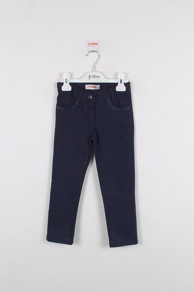 incity Girl's Navy Blue Trousers