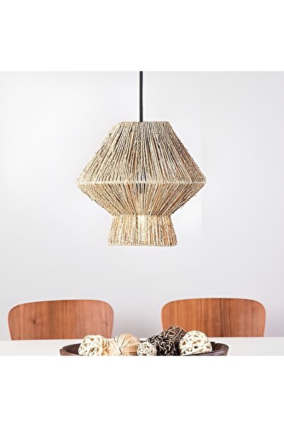 mammoly Bohem Avize, Rustik Avize, Jüt Avize, Doğal Avize, Hasır Örgü Avize, Bambu Avize, Tavan Aydınlatması