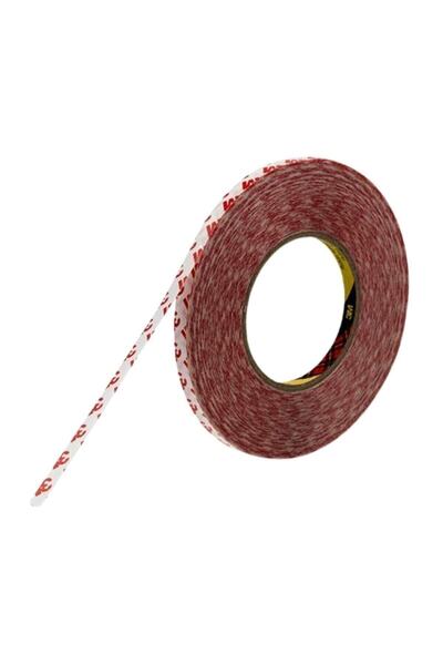 Dünya Magnet 3m Akrilik Ince Çift Taraflı Bant, Led Şerit Yapıştırma Bandı 10mmx10mt