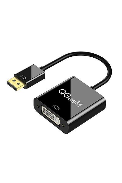 Qgeem Qg-HD24 DVI To Display Port Converter Adapter 4K 30Hz Image Transfer