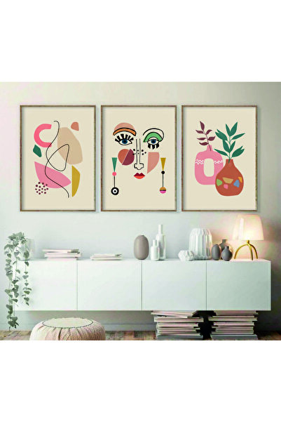 woodhomeworks Gerçek Ahşap Bohem Kızlı Tablo