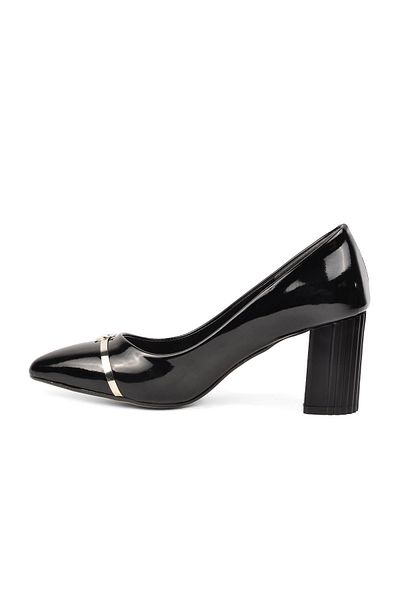 Pierre Cardin PC-14727 Black Patent Leather Women's Heeled Shoes