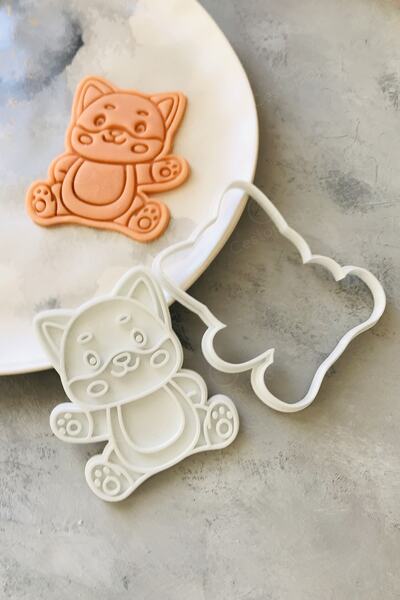 CESTOPİENO Saluting White Cat Dough Shaper