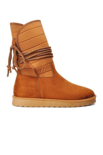 Stepica K223 Model Tan Suede Γυναικείες Μπότες - με Fleece