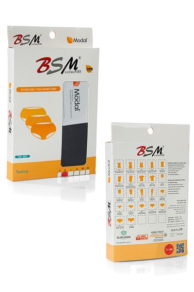BSM سراويل داخلية نسائية عالية الجودة مكونة من 15 قطعة من Bato Kom - قطن مودال