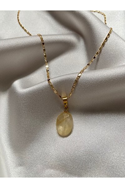 DOĞALTAŞ TASARIM Sitrin Doğaltaş Kolye