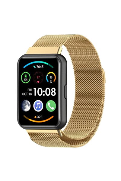 Dolia ساعة هواوي فيت 2 بسوار عملي مع مغناطيس شبكي معدني