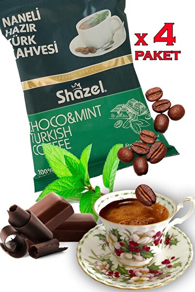 Shazel Naneli Türk Kahvesi 4’lü Paket Toplam 400 Gr. Special Series
