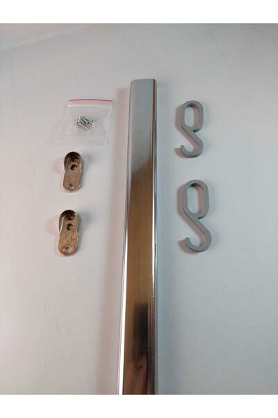 Azra Mutfak Dolap Askı Borusu. Oval - Yuvarlak Dolap Askı Elemanı 100-120 Cm ...