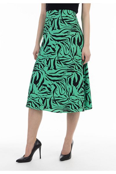 Faina Midirock mit Zebra-Print caneva