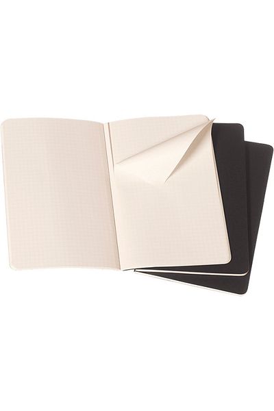 Moleskine Cahier Large 3-Piece Unlined Notepad, 13x21cm