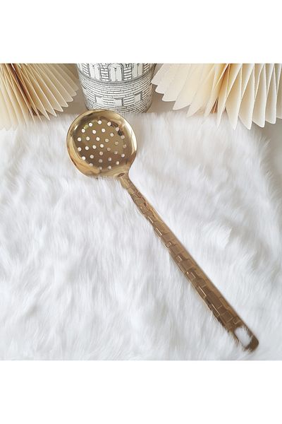 LOVYCO Gold Metal Colander Large 30 Cm