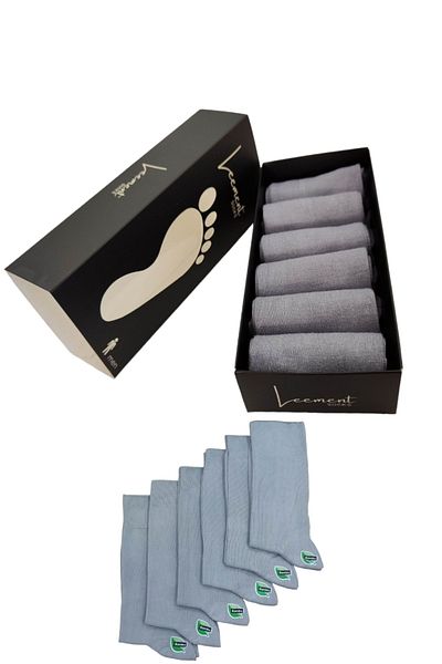 Leement socks Мъжки 6 чифта летни безшевни бамбукови класически чорапи