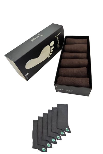 Leement socks Мъжки 6 чифта летни безшевни бамбукови класически чорапи