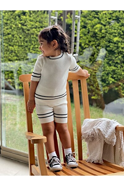EYC BABY Unisex Baby - Kids Top and Bottom Set with Knitwear Shorts