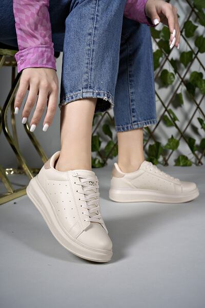 Riccon Women's Sneakers0012156 Ecru Skin