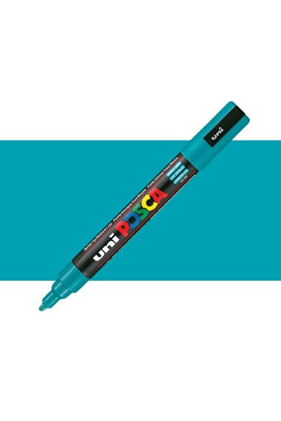 Uni قلم Posca باللون الأخضر الزمردي - PC-5m، 1.8-2.5mm