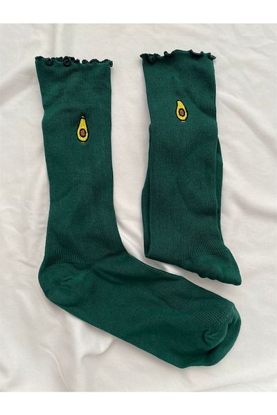 Planet Butik Avocado Embroidered Socks