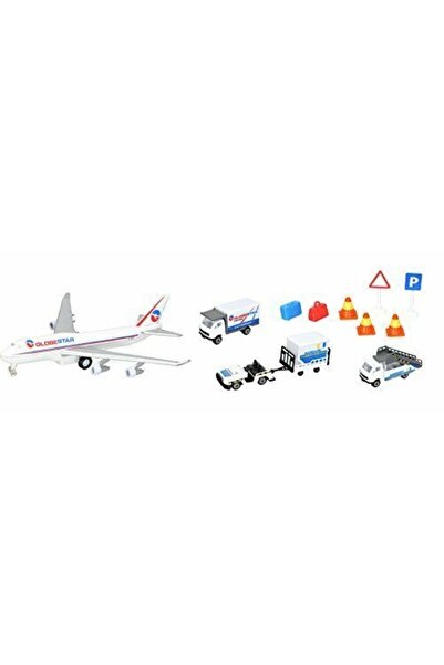 Dickie Toys Σετ παιχνιδιών αεροπλάνο με αυτοκίνητα για αεροδρόμιο
