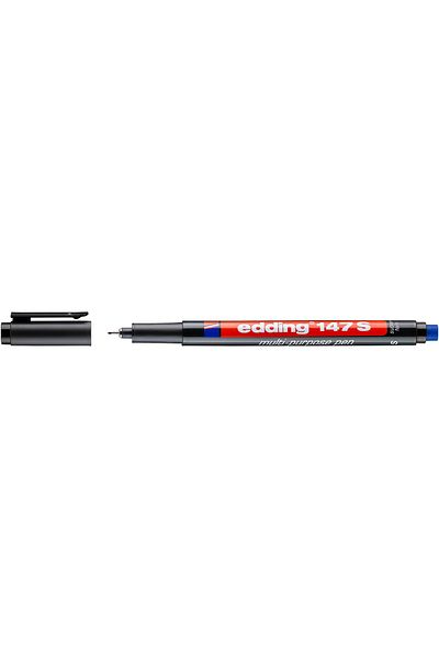 Edding 147 Acetate Black Pen - With S Eraser