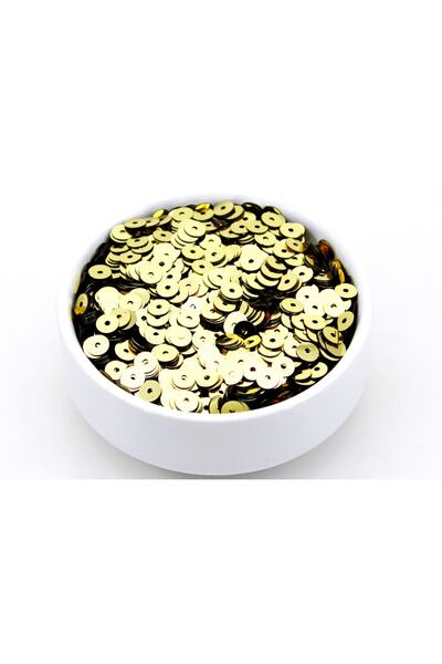 yfhobi 10 Gram - 6 Mm Plastik Payet Pul Ortadan Delik Güpür, Takı, Kumaş Ve S...