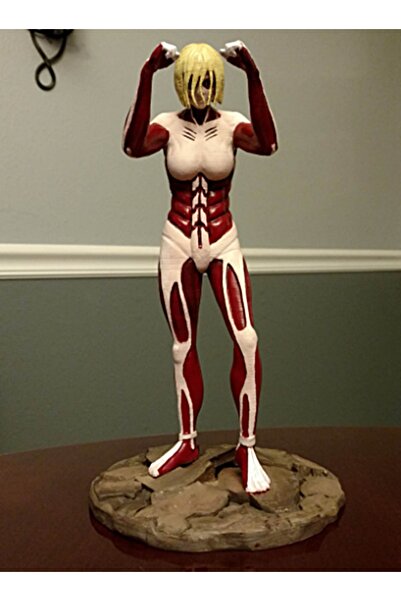 TuransoyCraft Attack On Titan Dişi Dev Boyalı Figür 25 Cm