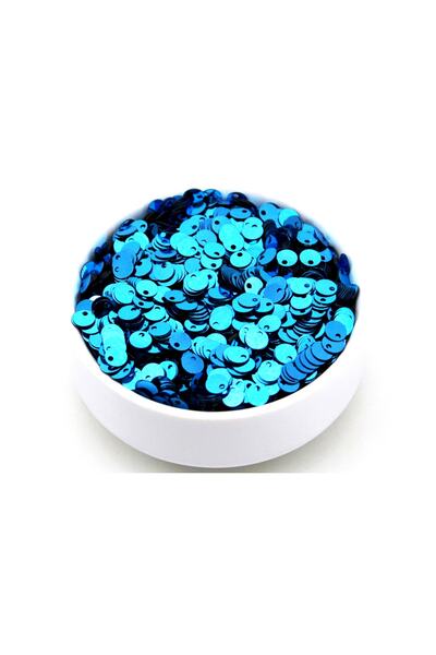 yfhobi 10 Gram - 6 Mm Plastik Payet Pul Yandan Delik Güpür, Takı, Kumaş Ve Sü...