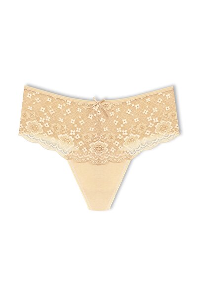 HNX High Waist and Lace Front Plus Size Women's String - Set of 5