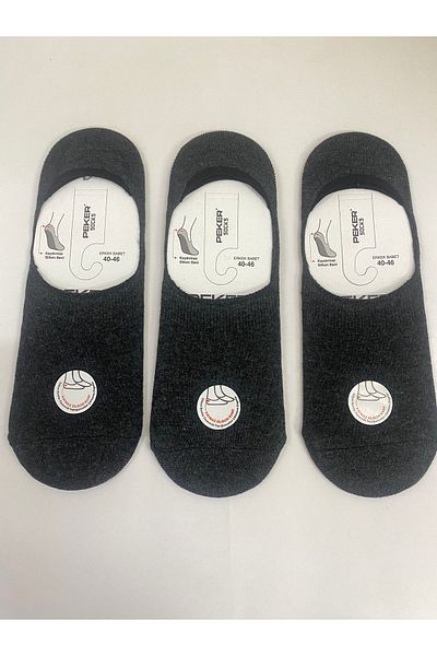 Pierre Lines Men's Ballerina Socks - Economical Set of 3