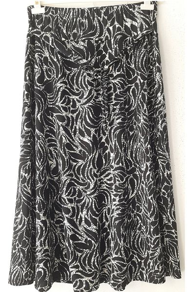N.Y.YILDIZ Star Elastic Waist Pocket Honeycomb Fabric Large Size Skirt