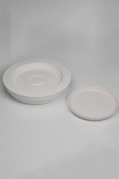 Ref-San Dik Kenarlı Tabak | Alçı Kalıp - 20 Cm