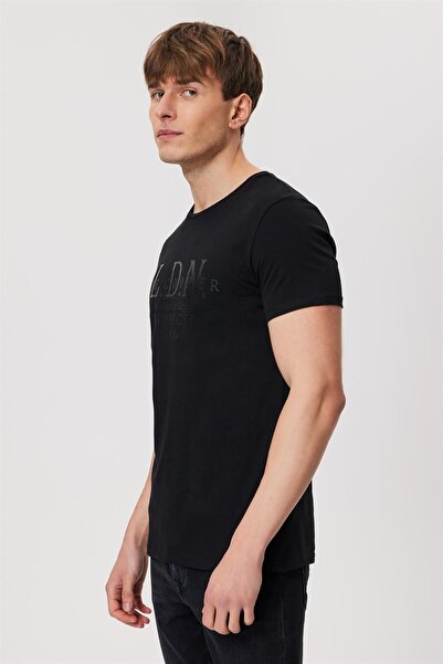 Lee Cooper Ανδρικό T-shirt μαύρο 232 Lcm 242045 Lee Ellery O Neck