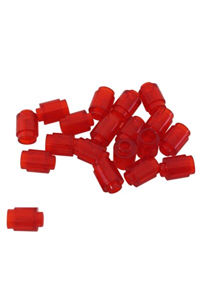 LEGO Orjinal Aksesuar Creator Brick Round 1 X 1 Yuvarlak Tuğla Şeffaf Kırmızı...