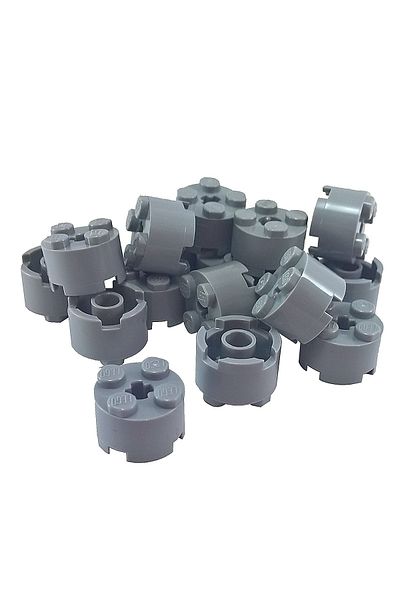LEGO Original Custom Accessory Creator Brick Round 2 X 2 Round Brick Light Gray 4 Pieces Will Be Sent