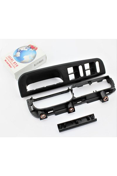 İDEAL OTOMOTİV مجموعة غطاء إطاري بمقبض باب زجاجي من فولكس فاجن جولف 4 بورا - 4 أبواب 3b0867171a, 3b1867171e, 1j1867179a