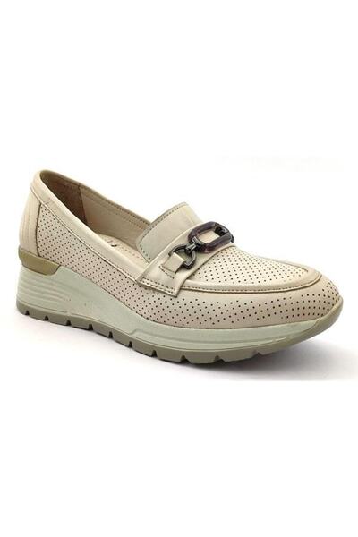 Venüs 2313001 Günlük Hakiki Deri Ayakkabı-bej