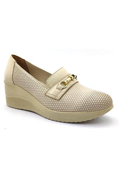 Venüs 2111514 Günlük Hakiki Deri Ayakkabı-bej
