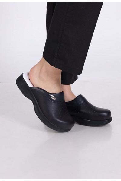 BİO HİPOKRAT Bio Hippocrat Navy Blue Orthopedic Sabo Slippers