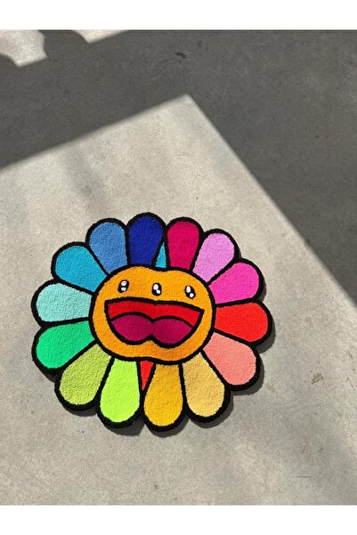 293plus Tufting Gun El Yapımı Çiçek Desenli Dekoratif Halı