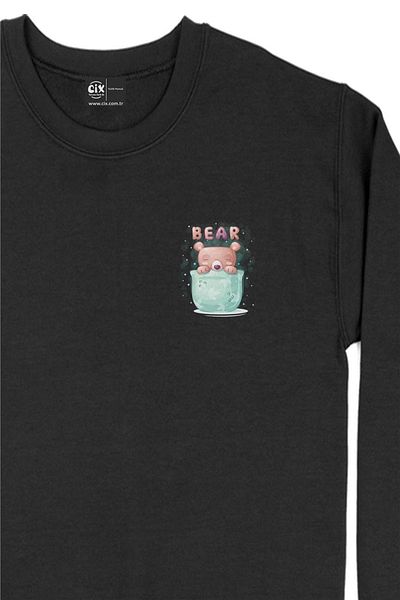 Cix Φούτερ με στάμπα με σχέδιο Teddy Bear Pocket