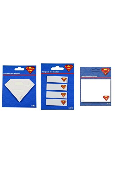 Notix Hârtie adezivă pentru notițe în formă de Superman (3 modele diferite îm...