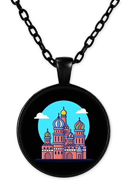 herotasarım قلادة موسكو بسلسلة سوداء - Bll2137